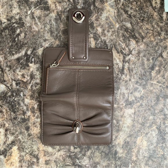 Coach Taupe Handbag & Wallet - Picture 7 of 10